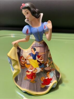 Disney Snow White Figurine in Blue, Yellow and Red